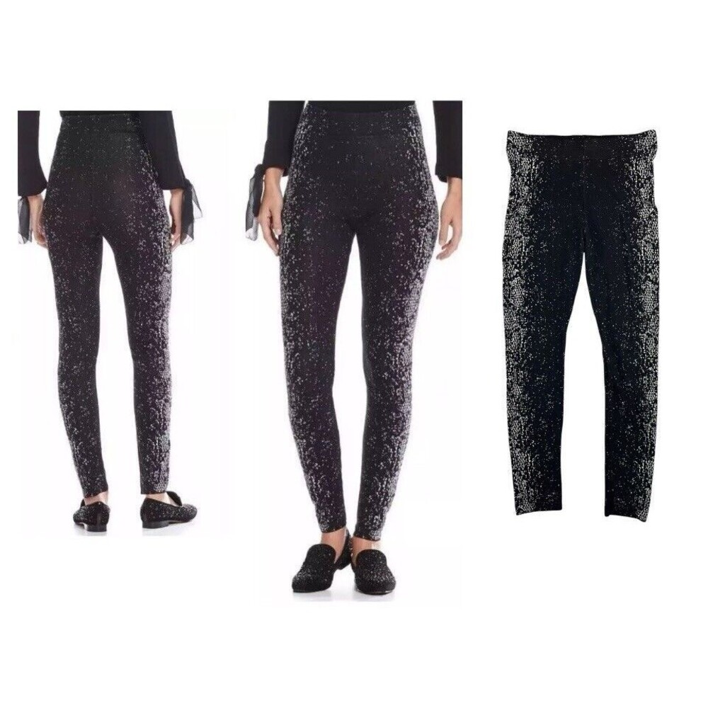Zozo Ankle Sweater Leggings  Women's Size M  Black & White  High Waist